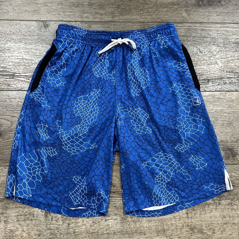 Vintage Y2K AND1 Baggy AOP Blue Basketball Shorts Streetball - Men’s Size Medium